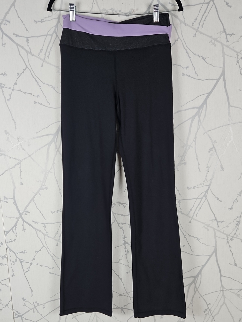 Lululemon Black Luon Criss Cross Mid Rise Astro Pants